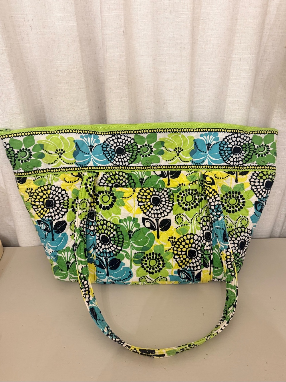 Vera Bradley Limes Up Miller Travel Tote Bag XL